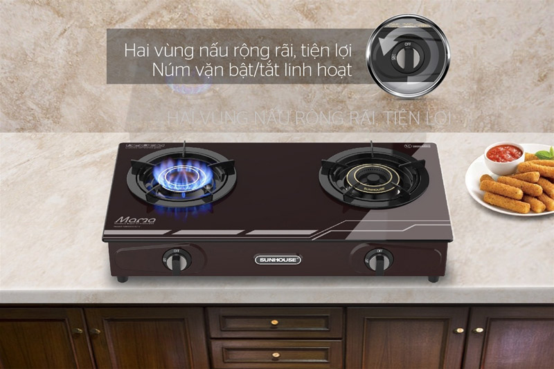 Bếp gas dương kính SUNHOUSE MAMA MMB33032-V