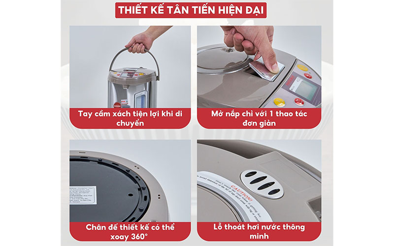 Bình thủy điện hasuka hsk-5399 7 Bình thủy điện Hasuka HSK-5399