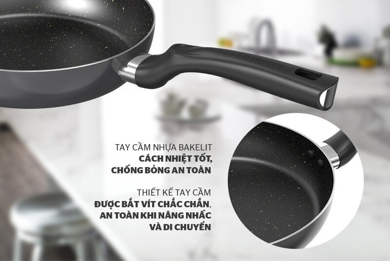 Chảo chống dính sunhouse ct24 plus 6 Chảo chống dính Sunhouse CT24 Plus