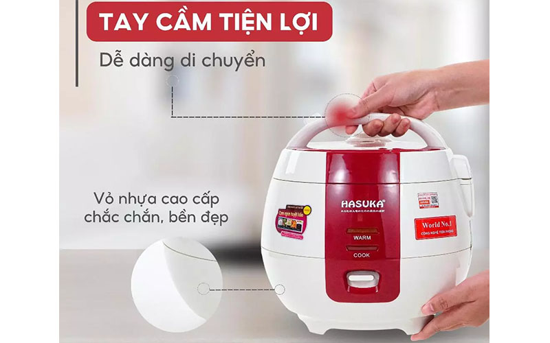 Nồi cơm điện hasuka hsk-801 6 Nồi cơm điện Hasuka HSK-801