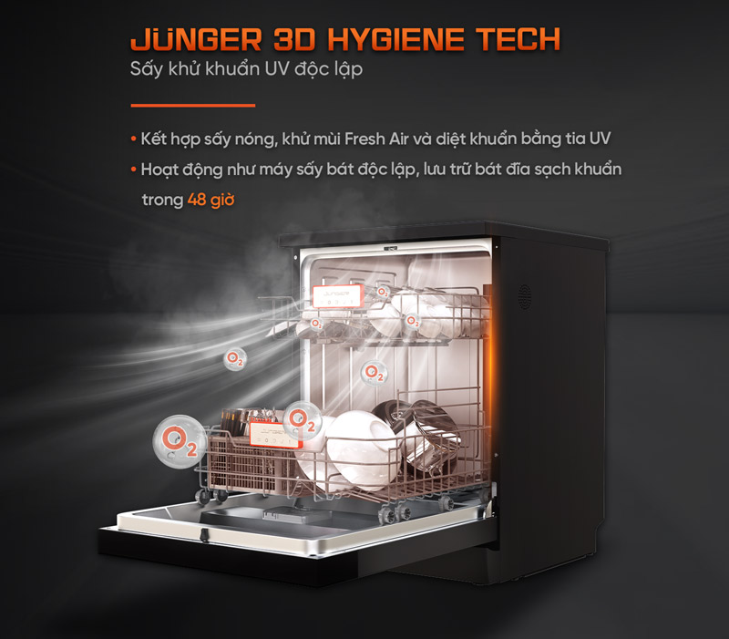 Máy rửa bát junger jg leopard dwj-183-vg 10 Máy rửa bát Junger JG Leopard DWJ-183-VG