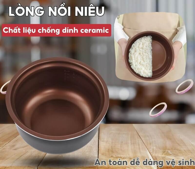Nồi cơm điện hasuka hsk-869 1. 8 lít 6 Nồi cơm điện Hasuka HSK-869 1.8 lít