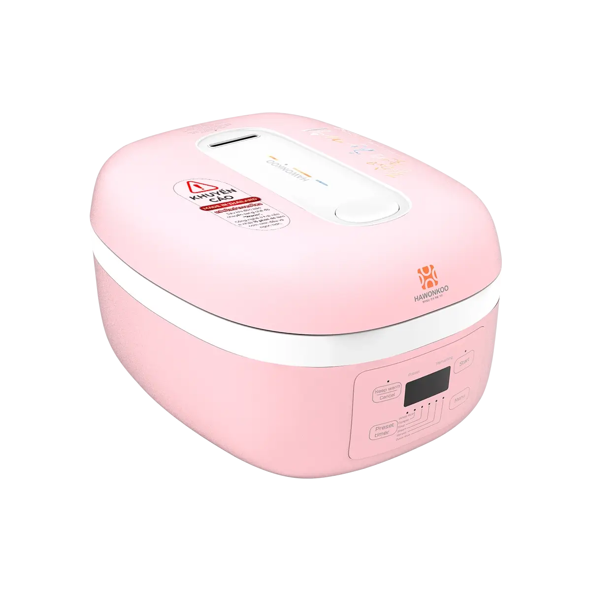 Nồi cơm điện cao tần hawonkoo rch-152-ih-pk 1,5l 9 Nồi Cơm Điện Cao Tần Hawonkoo RCH-152-IH-PK 1,5L