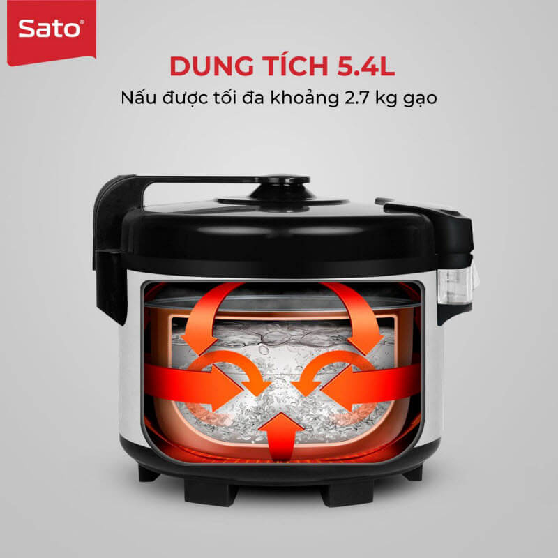 Nồi cơm điện công nghiệp Sato 07CN011 5.4L