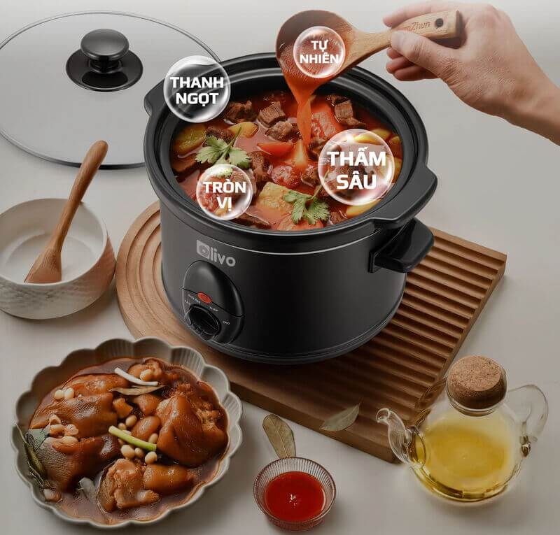 Nồi nấu chậm Olivo SC25 2.5 lít