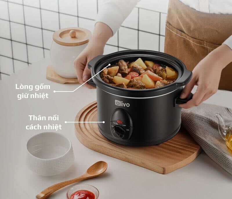 Nồi nấu chậm Olivo SC25 2.5 lít