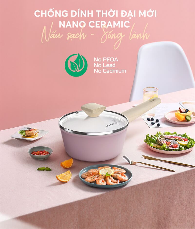 Quánh phủ sứ Nano đáy từ Sunhouse Healthy MP18P
