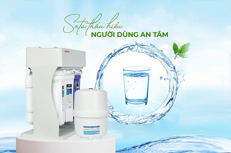Máy lọc nước sato kt939t 6 Máy lọc nước Sato để gầm RO KT939T