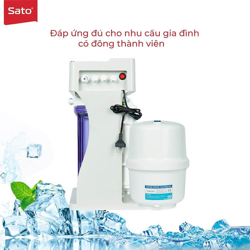 Máy lọc nước sato kt939t 11 Máy lọc nước Sato để gầm RO KT939T