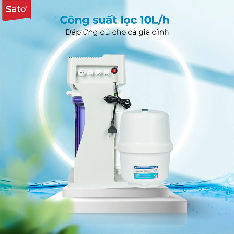 Máy lọc nước sato kt939t 8 Máy lọc nước Sato để gầm RO KT939T
