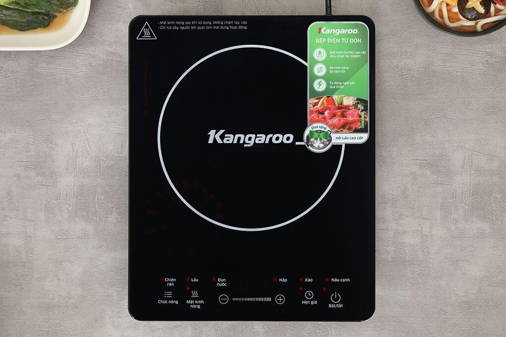 Bếp từ đơn kangaroo kg20ih10n 2100w 4 Bếp điện từ đơn Kangaroo KG20IH10N