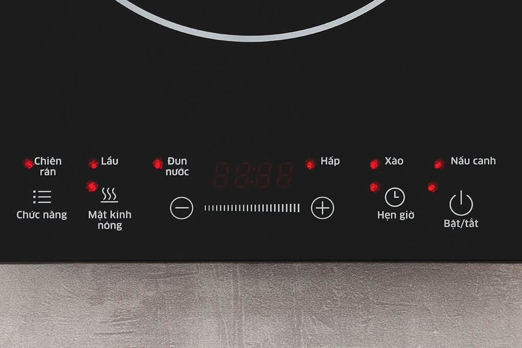 Bếp từ đơn kangaroo kg20ih10n 2100w 7 Bếp điện từ đơn Kangaroo KG20IH10N đa dạng chế độ nấu ăn