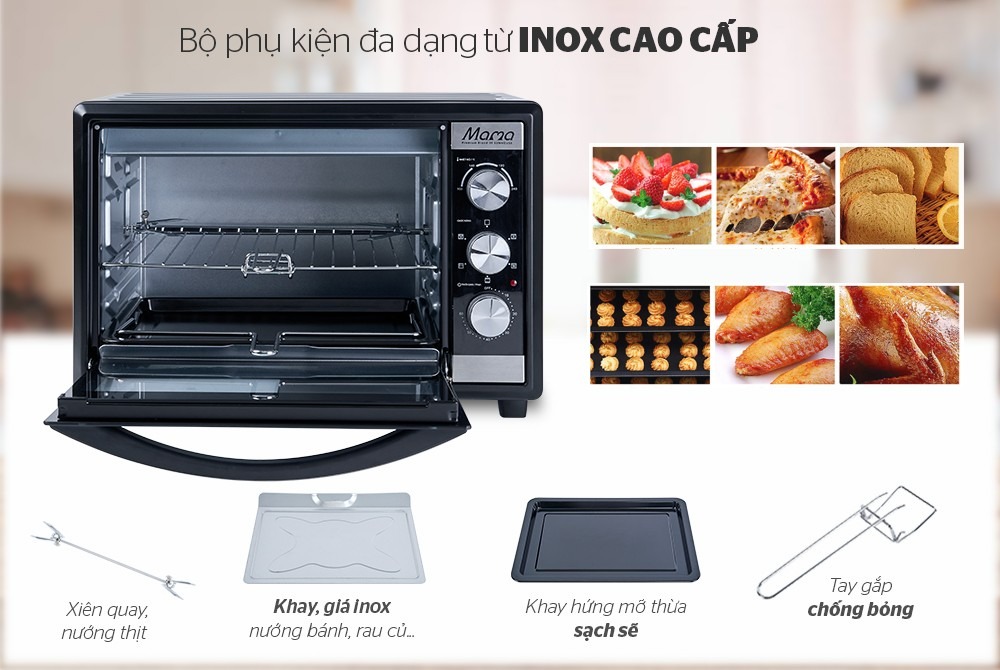 LÒ NƯỚNG 40L SUNHOUSE MAMA SHD4240 tiện lợi cho người dùng 
