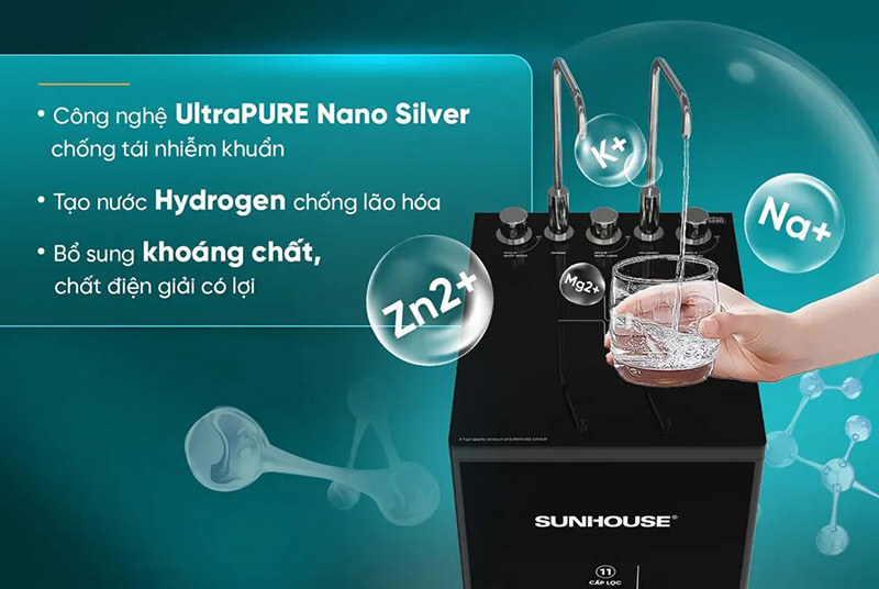 Máy lọc nước ro ultrapure sunhouse 11 lõi sha76623kl 7 Máy lọc nước RO UltraPURE SUNHOUSE