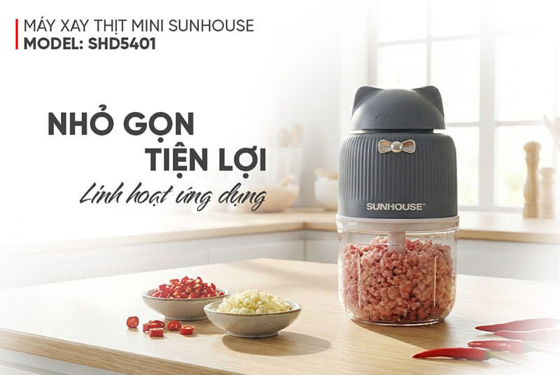 Máy xay thịt mini sunhouse shd5401 14 MÁY XAY THỊT MINI SUNHOUSE SHD5401