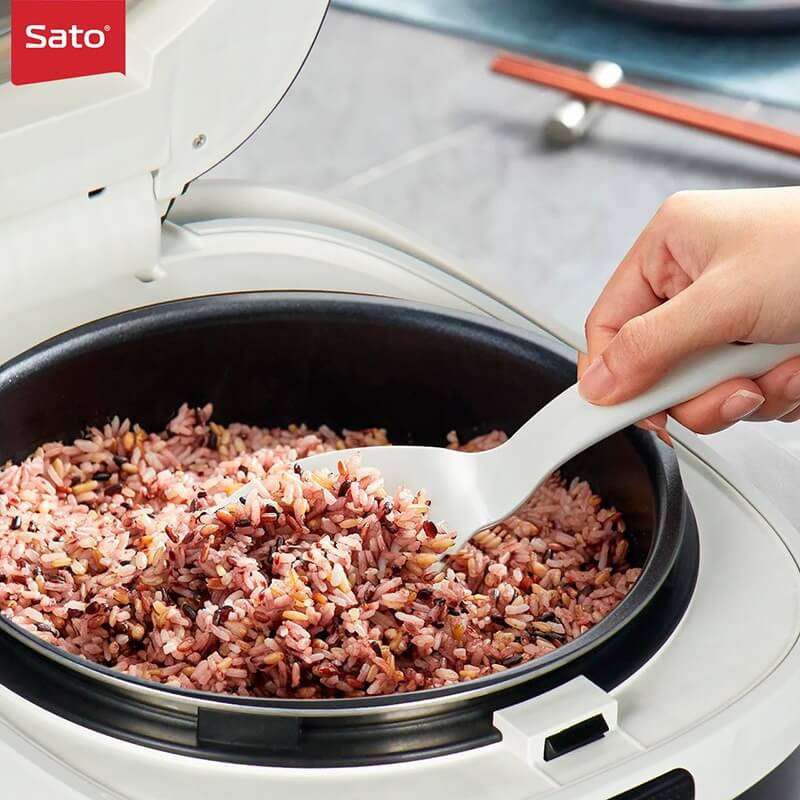 Nồi cơm điện cao tần sato 15ct011 1. 5l 6 Nồi cơm điện cao tần Sato 15CT011 1.5L lòng nồi phủ lớp chống dính
