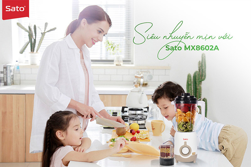 Máy xay sinh tố sato mx8602a 9 Máy xay sinh tố Sato MX8602A