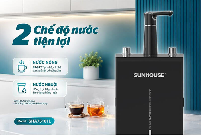 Máy lọc nước ro ultrapure sunhouse sha75101l 4 Máy lọc nước RO UltraPURE Sunhouse SHA75101L
