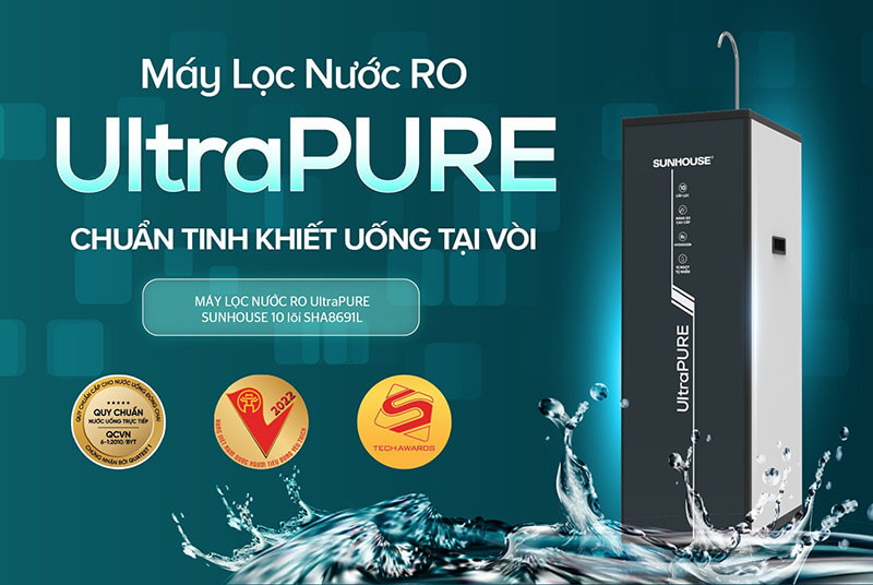 Máy lọc nước RO Sunhouse SHA8691L UltraPURE