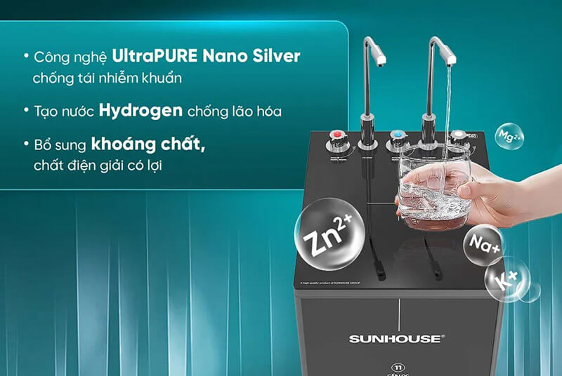 Máy lọc nước ro ultrapure sunhouse sha76225l 11 lõi nóng lạnh 9 Máy lọc nước RO UltraPURE SUNHOUSE SHA76225L