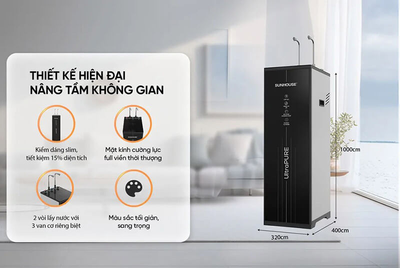 Máy lọc nước ro ultrapure sunhouse sha76225l 11 lõi nóng lạnh 8 Máy lọc nước RO UltraPURE SUNHOUSE SHA76225L