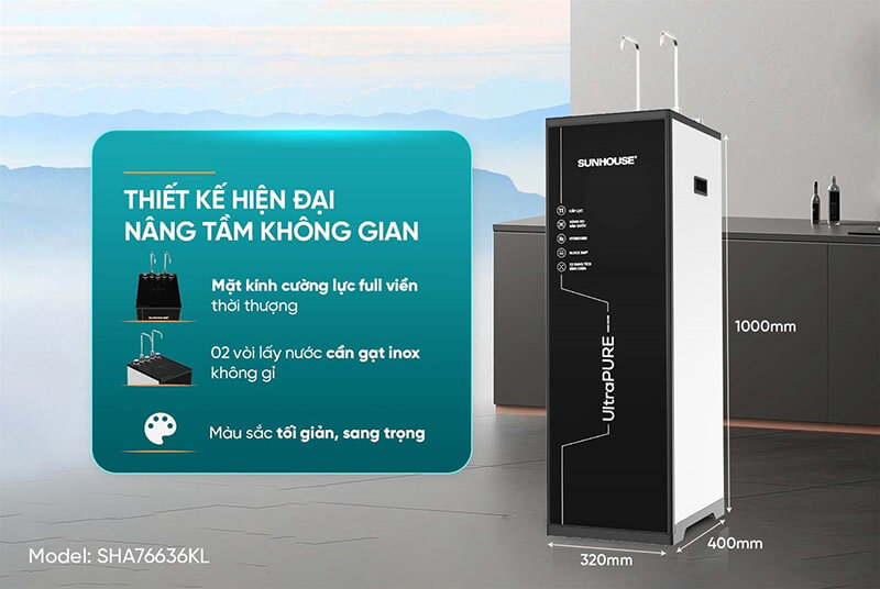 Máy lọc nước RO UltraPURE SUNHOUSE 11 lõi SHA76636KL