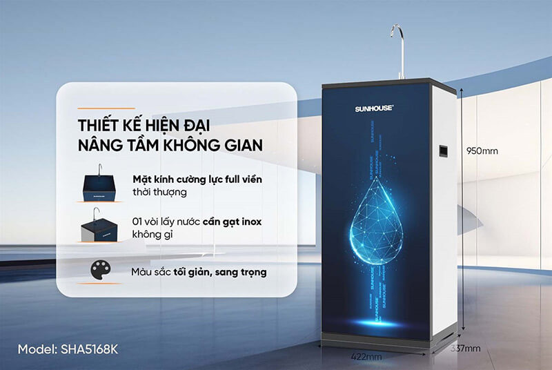 Máy lọc nước RO SUNHOUSE SHA5168K