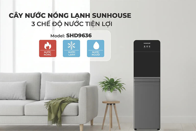 Cây nước nóng lạnh Sunhouse SHD9636
